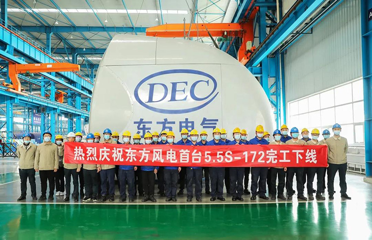 開啟“6MW時代”！國內(nèi)陸上單機(jī)容量最大風(fēng)電機(jī)組下線